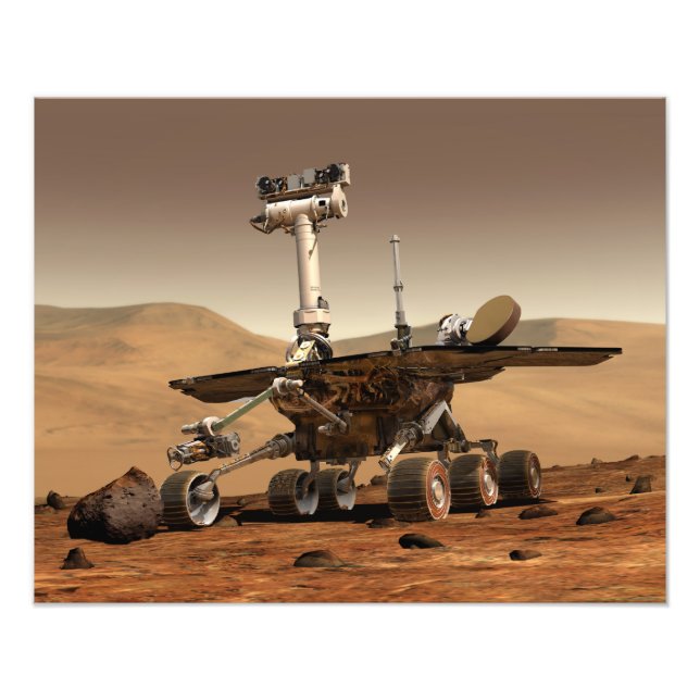 Artist's Rendition of Mars Rover Photo Print (Front)