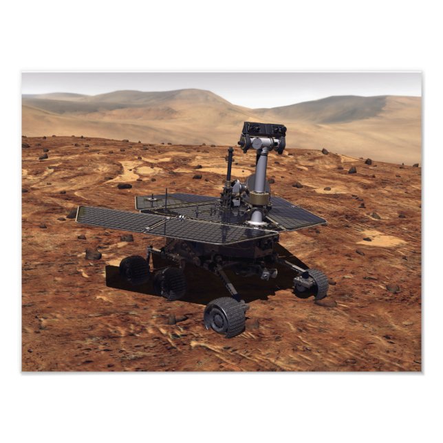 Artists rendition of Mars Rover Photo Print (Front)
