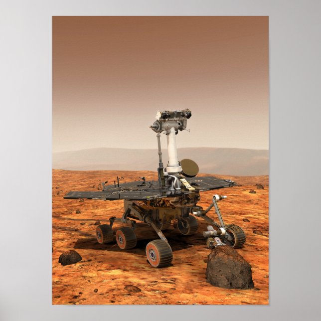 Artists rendition of Mars Rover Poster (Front)