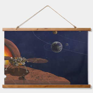 Artist's Rendition Of The Insight Lander. Hanging Tapestry