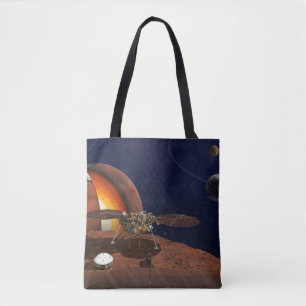 Artist's Rendition Of The Insight Lander. Tote Bag