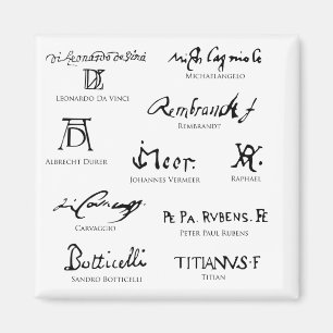 artists-signatures-No5-classical-artists Magnet