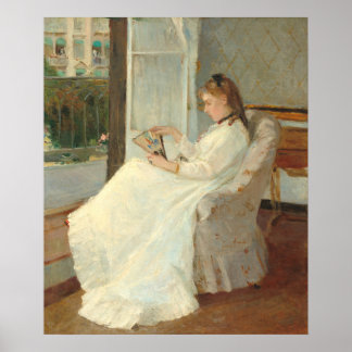 Artist's Sister at Window, Berthe Morisot Fine Art Poster