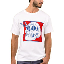 Artist's Skull with Pencils and Paintbrushes