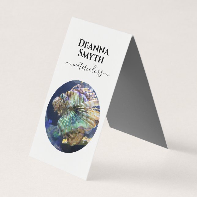 ARTISTS UNIQUE  Tent Fold Folded Business Card (Front)