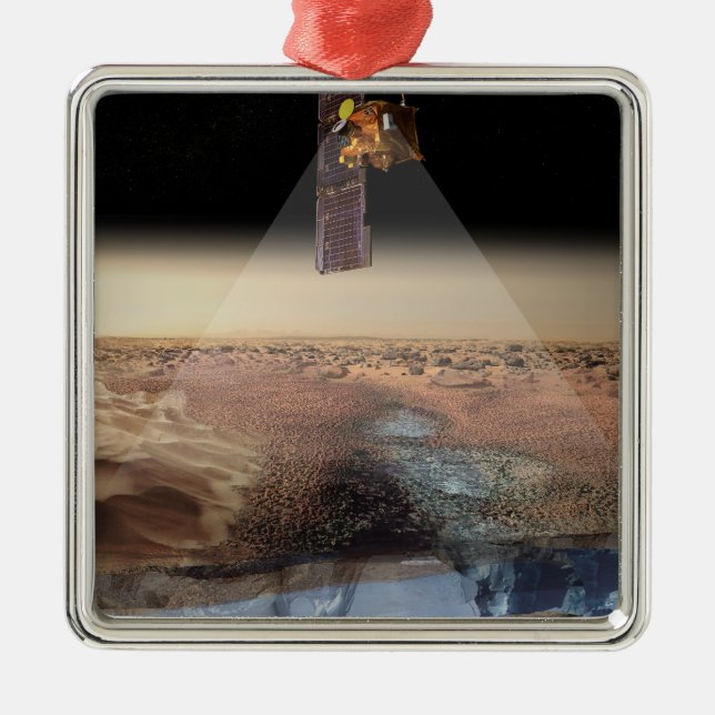 Artist's View of Odyssey Detecting Ice Metal Ornament (Front)