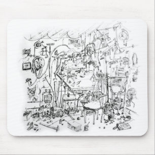 Artist's Work Bench Gene Young Mouse Pad