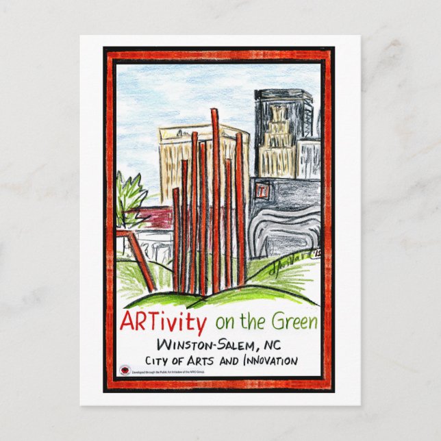 ARTivity on the Green Postcard (Front)