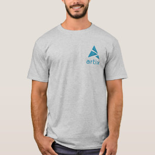 Artix logo brand left on chest grey T-Shirt