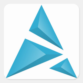 Artix logo square sticker white background