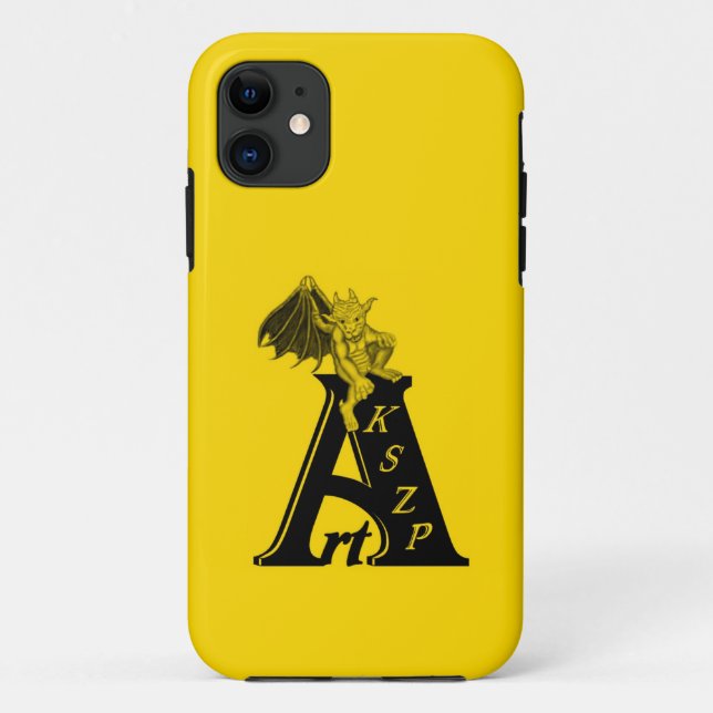 ArtKSZP logo black yellow Design Case-Mate iPhone Case (Back)