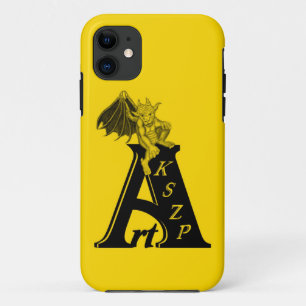 ArtKSZP logo black yellow Design iPhone 11 Case