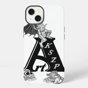 ArtKSZP Logo with Golem and Skull iPhone 13 Case