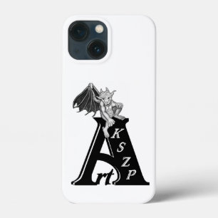 ArtKSZP Logo with Golem Black and White Design iPhone 13 Mini Case