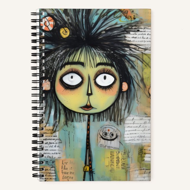 ArtLady 18 Charming and distressed Notebook (Front)
