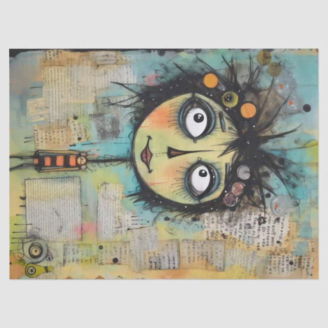 ArtLady 22 Charming and distressed Tissue Paper (Front)