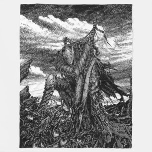 Artorias of the Abyss - The Broken Wolf Fleece Blanket