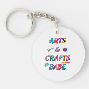 Arts and Crafts Babe Keychain