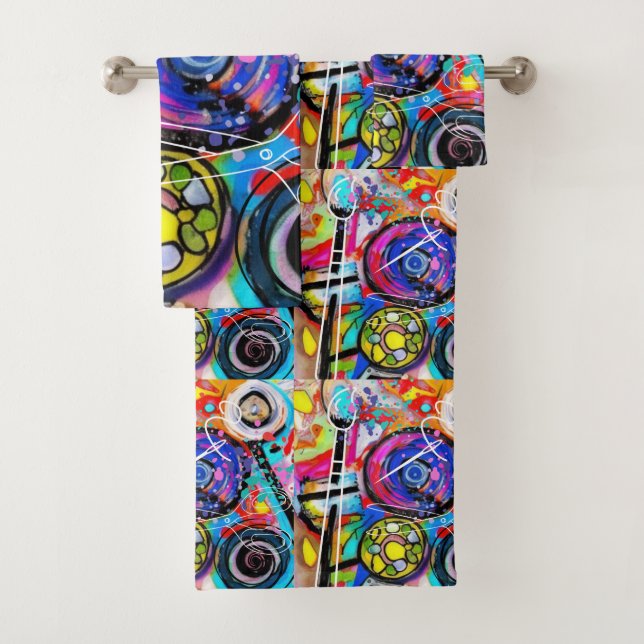 Arts and Crafts Bath Towel Set (Insitu)