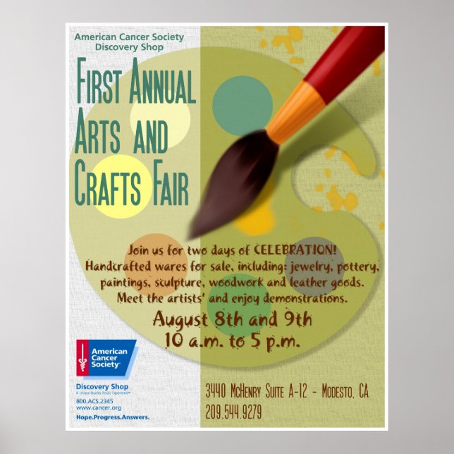 Arts and Crafts Fair Poster (Front)