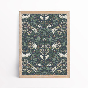 Arts and Crafts Floral Botanical Wall Art Poster