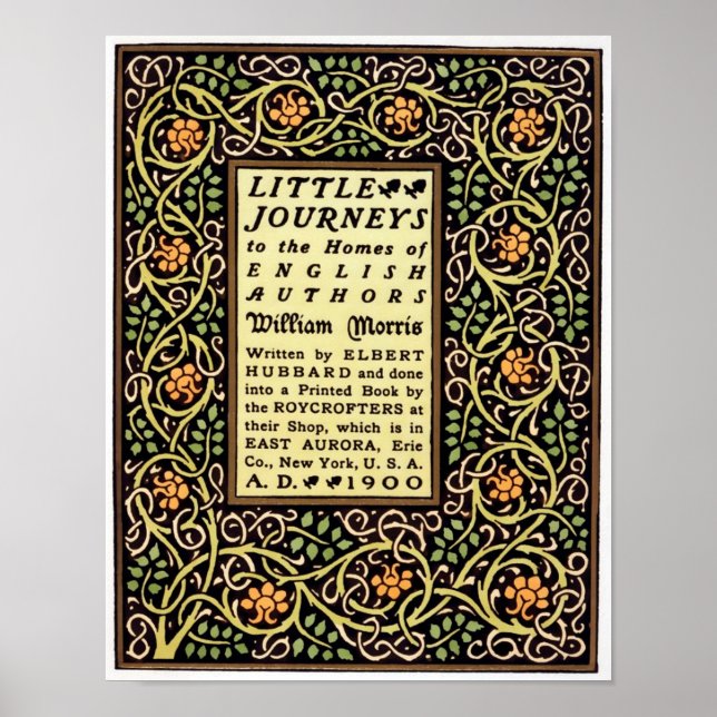 Arts And Crafts movement 1900 book cover design Poster (Front)