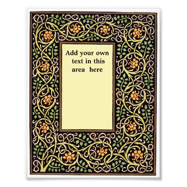 Arts And Crafts Movement 1900 Frame Photo Print (Front)