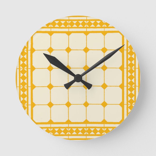 Arts and Crafts Movement  Round Clock (Front)