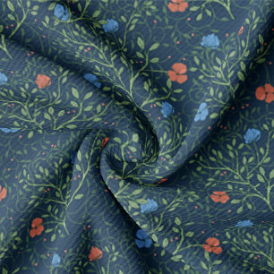Arts and Crafts Poppy Pattern Fabric
