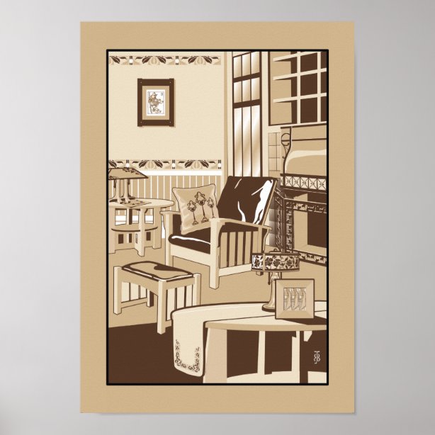 Arts And Crafts Movement Posters Prints And Poster Printing Zazzle Ca