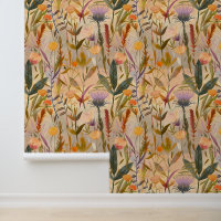 Arts and crafts Scottish thistle and wildflowers 