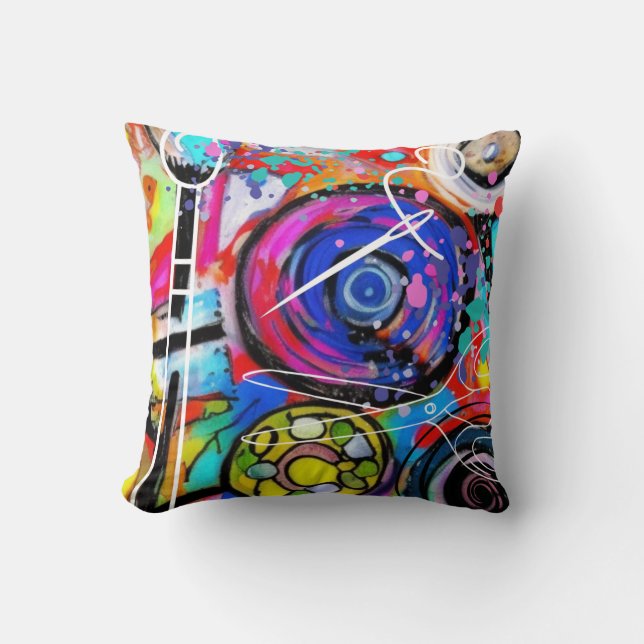 Arts and Crafts Throw Pillow (Front)