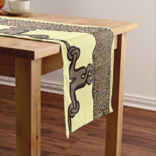 Arts And Crafts Vintage Roycroft Fruit Tree Hedge Short Table Runner