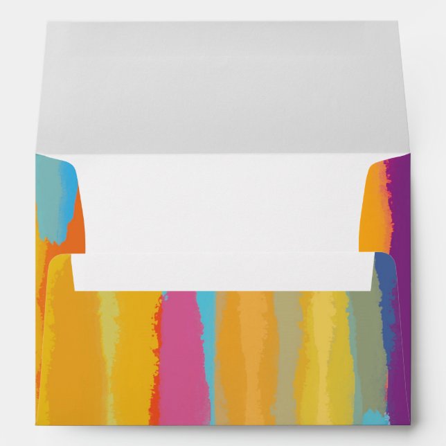 Arts & Artistes Paint Party Enveloppe Invitation (Dos (Bas))