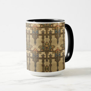 Arts & Crafts Craftsman and Mission Style floral Mug