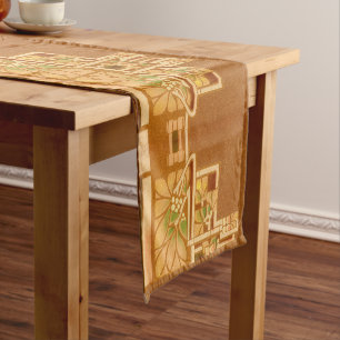 Arts & Crafts, Craftsman or Mission Style Foliage Short Table Runner