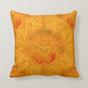 Arts & Crafts, Craftsman or Mission Style Fruit Throw Pillow