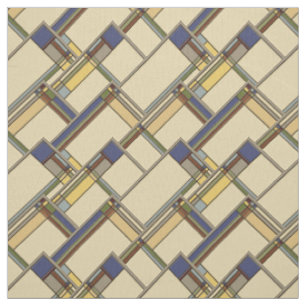 Arts & Crafts Fall Geometric Pattern Fabric