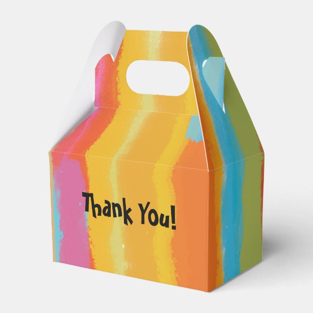 Arts & Crafts Painting Birthday Party Favour Boxes (Front Side)
