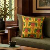 Arts & Crafts Style Rose Bush Pattern