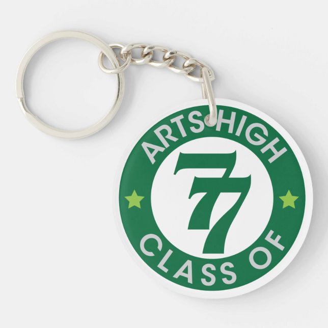 Arts High School Class of 77 Logo Keychain (Front)