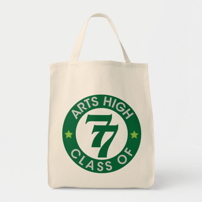 Arts High School Class of 77 Logo Tote Bag (Front)