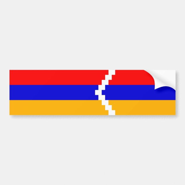 Artsakh (Nagorno-Karabakh) Flag Bumper Sticker (Front)