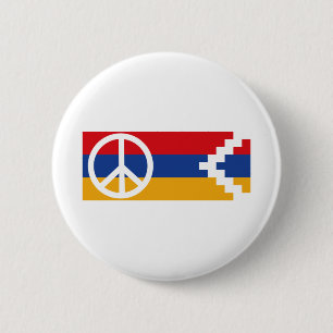 Artsakh Policy Peace & Freedom 2 Inch Round Button