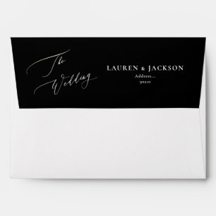 ArtsApp Elegant Luxe Calligraphy Wedding Envelope