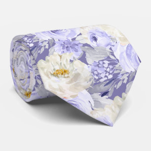 ArtsApp H2 Dusty Purple Roses Wedding Tie