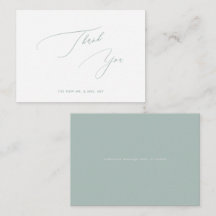 ArtsApp Sage Green  Luxe Calligraphy Thank You