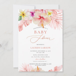 ArtsApp Tropical Paradise Baby Shower Calligraphy Invitation