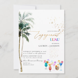 ArtsApp Tropical Paradise Breeze Palms Luau Invitation