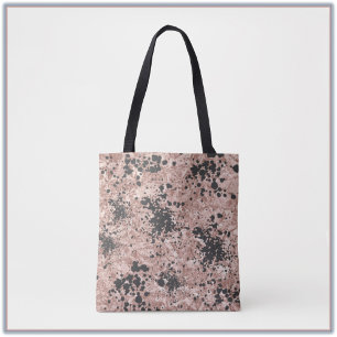 Artsy Abstract Black Paint Splatter Tote Bag